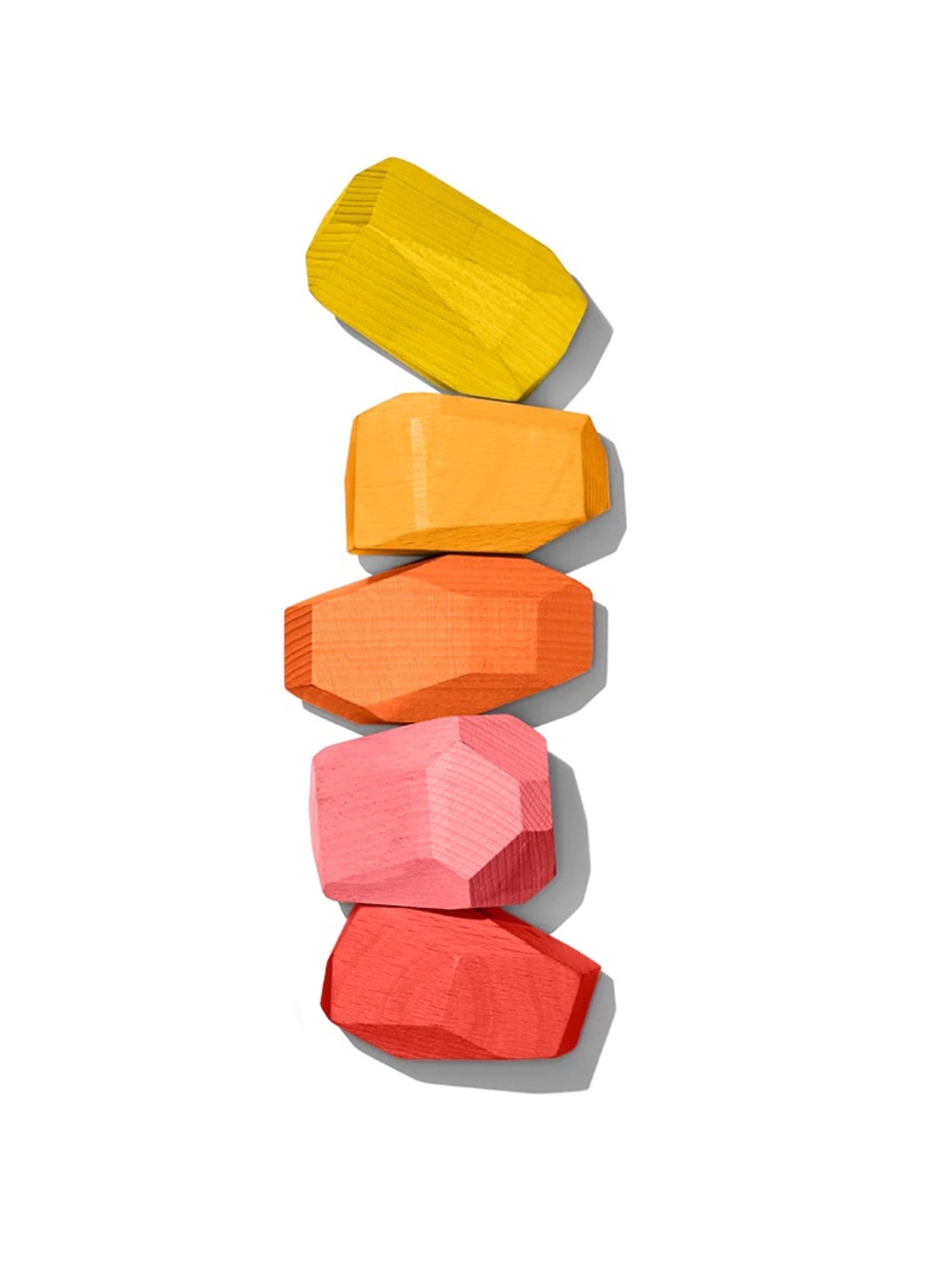 Lovevery Solid Wood Stacking Boulders